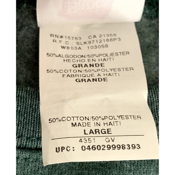 Hanes Women's Green Sweatshirt  Size L NWOT - Picture 3 of 6